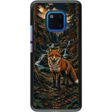 Huawei Mate 20 Pro Case Hülle - Linocut Fuchs