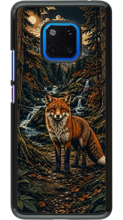 Huawei Mate 20 Pro Case Hülle - Linocut Fuchs