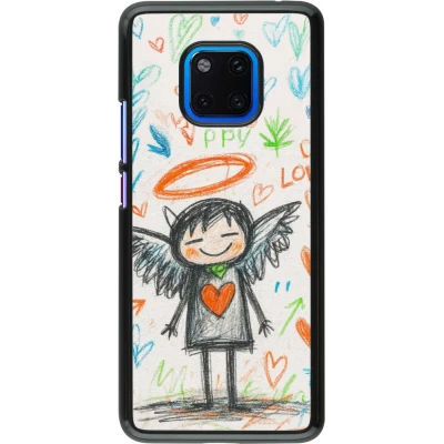 Coque Huawei Mate 20 Pro - Little Angel Sketch Love