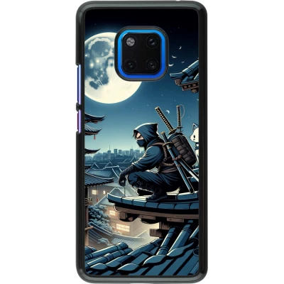 Huawei Mate 20 Pro Case Hülle - Ninja unter dem Mond