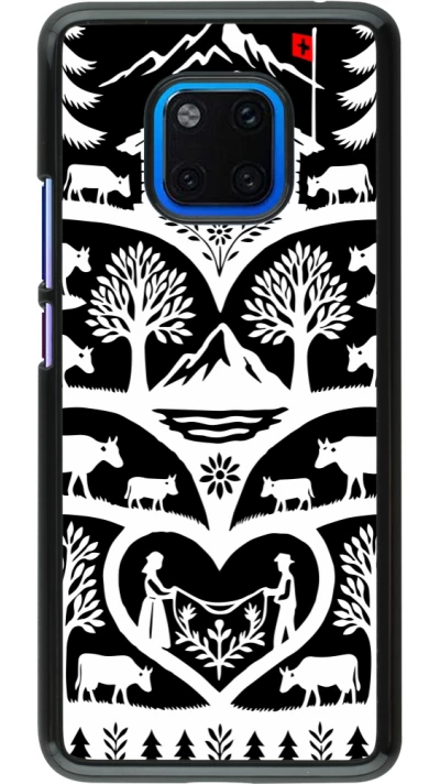 Coque Huawei Mate 20 Pro - Poya Suisse 2 noir