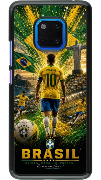Coque Huawei Mate 20 Pro - Football Brésil splash 2026