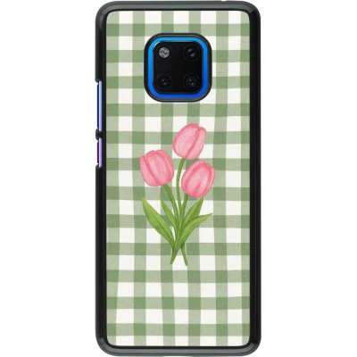 Coque Huawei Mate 20 Pro - Green vichy tulips Spring 2026