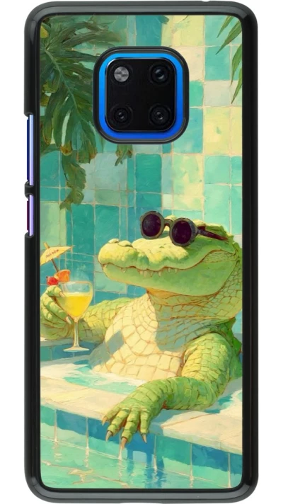 Coque Huawei Mate 20 Pro - Crocodile in the swimming pool Summer 2026