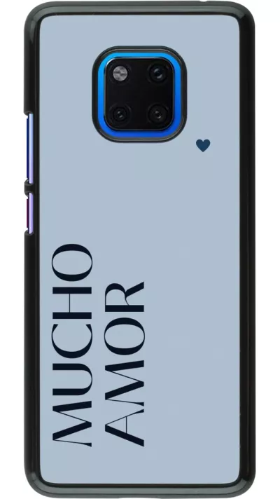 Coque Huawei Mate 20 Pro - Valentine 2024 mucho amor azul