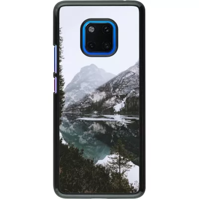 Huawei Mate 20 Pro Case Hülle - Winter 22 snowy mountain and lake