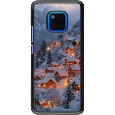 Huawei Mate 20 Pro Case Hülle - Winter 25 Winter snowy village