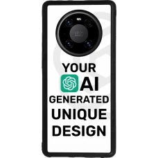 Huawei Mate 40 Pro Case Hülle - Silikon schwarz Weltweit einzigartig erstellt dank Deiner Kreativität und künstlicher Intelligenz (KI)