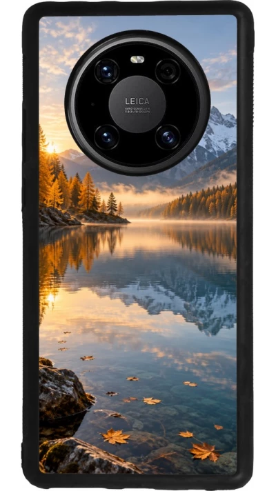 Huawei Mate 40 Pro Case Hülle - Silikon schwarz Autumn 26 Autumn lake