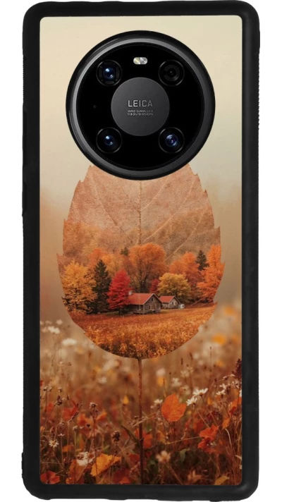 Huawei Mate 40 Pro Case Hülle - Silikon schwarz Autumn 26 Autumn leaf
