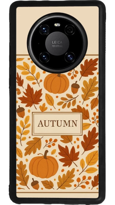 Huawei Mate 40 Pro Case Hülle - Silikon schwarz Autumn 26 Hello autumn