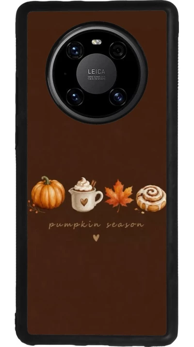 Huawei Mate 40 Pro Case Hülle - Silikon schwarz Autumn 26 Pumpkin season