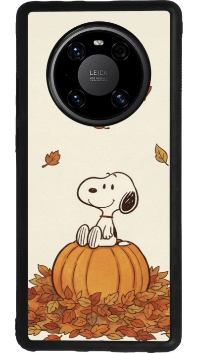 Huawei Mate 40 Pro Case Hülle - Silikon schwarz Autumn 26 Snoopy autumn