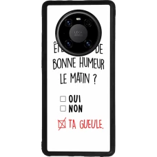 Coque Huawei Mate 40 Pro - Silicone rigide noir Bonne humeur matin