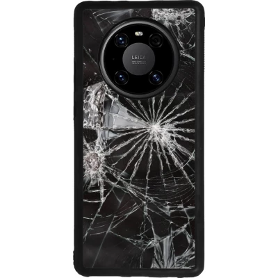 Coque Huawei Mate 40 Pro - Silicone rigide noir Broken Screen