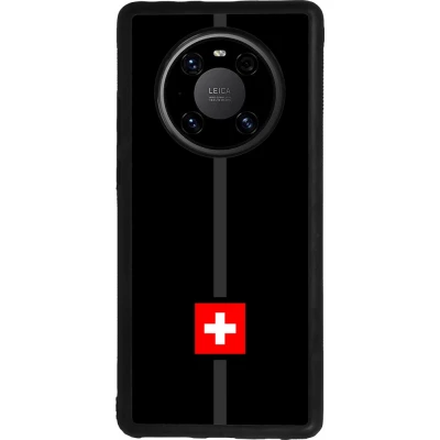 Huawei Mate 40 Pro Case Hülle - Silikon schwarz Kanton CH schwarz