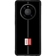Huawei Mate 40 Pro Case Hülle - Silikon schwarz Kanton VS schwarz