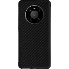 Coque Huawei Mate 40 Pro - Silicone rigide noir Carbon Basic