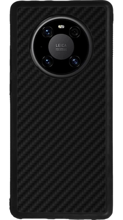 Huawei Mate 40 Pro Case Hülle - Silikon schwarz Carbon Basic
