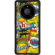 Huawei Mate 40 Pro Case Hülle - Silikon schwarz Cartoons slogans