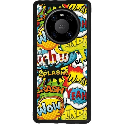 Coque Huawei Mate 40 Pro - Silicone rigide noir Cartoons slogans