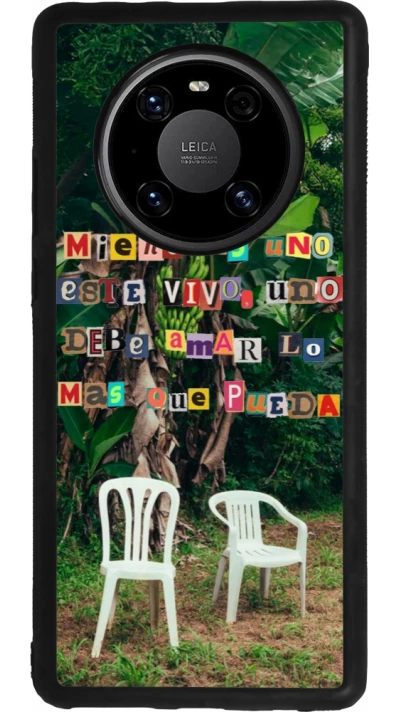 Huawei Mate 40 Pro Case Hülle - Silikon schwarz Chairs DTMF