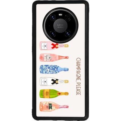 Huawei Mate 40 Pro Case Hülle - Silikon schwarz Champagne Please