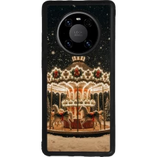 Huawei Mate 40 Pro Case Hülle - Silikon schwarz Christmas 25 Carousel