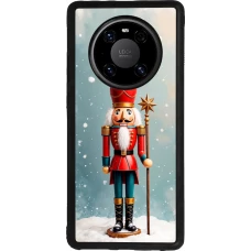 Huawei Mate 40 Pro Case Hülle - Silikon schwarz Christmas 25 Nutcracker Snow