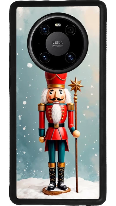Huawei Mate 40 Pro Case Hülle - Silikon schwarz Christmas 25 Nutcracker Snow