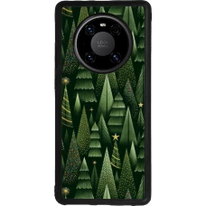 Huawei Mate 40 Pro Case Hülle - Silikon schwarz Christmas 25 Pattern Xmas Tree