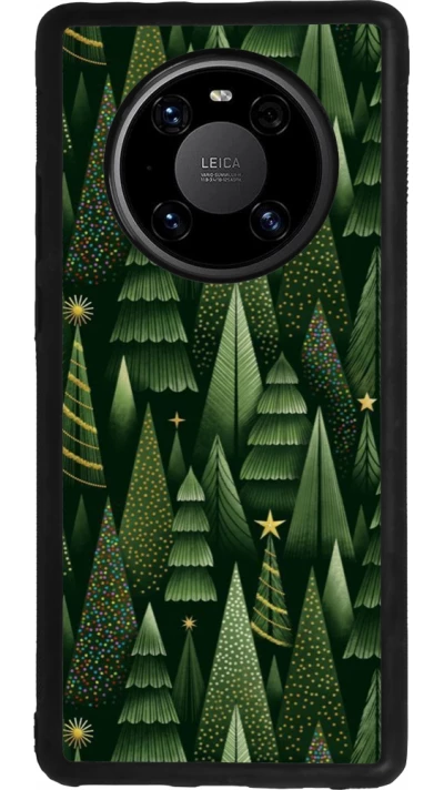 Huawei Mate 40 Pro Case Hülle - Silikon schwarz Christmas 25 Pattern Xmas Tree