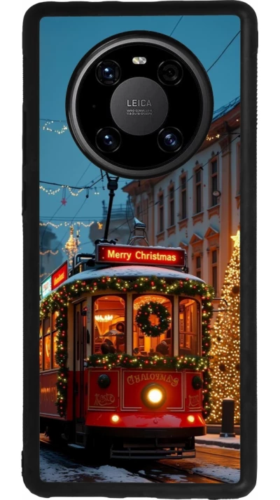 Huawei Mate 40 Pro Case Hülle - Silikon schwarz Christmas 25 Xmas Train