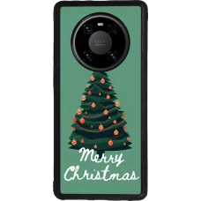 Coque Huawei Mate 40 Pro - Silicone rigide noir Christmas 25 Xmas Tree