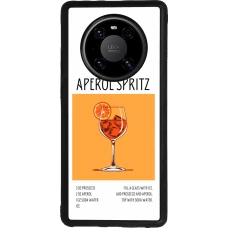 Huawei Mate 40 Pro Case Hülle - Silikon schwarz Cocktail Rezept Aperol Spritz
