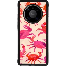 Coque Huawei Mate 40 Pro - Silicone rigide noir Crabs Paint
