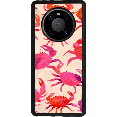 Coque Huawei Mate 40 Pro - Silicone rigide noir Crabs Paint