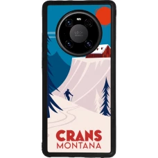 Huawei Mate 40 Pro Case Hülle - Silikon schwarz Crans-Montana Cabane