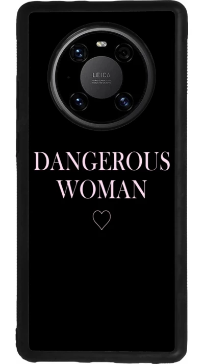 Huawei Mate 40 Pro Case Hülle - Silikon schwarz Dangerous woman