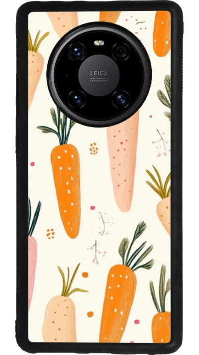 Huawei Mate 40 Pro Case Hülle - Silikon schwarz Easter 2026 Illustration carrots