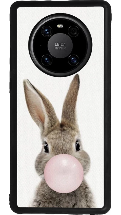 Huawei Mate 40 Pro Case Hülle - Silikon schwarz Easter 2023 bubble gum bunny