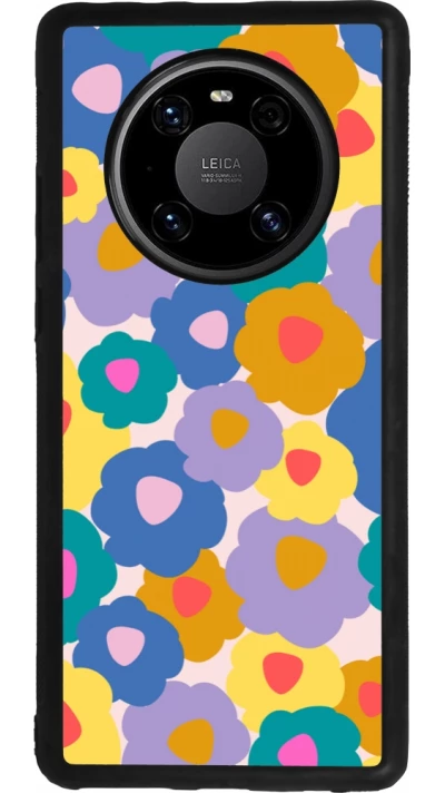 Huawei Mate 40 Pro Case Hülle - Silikon schwarz Easter 2024 flower power