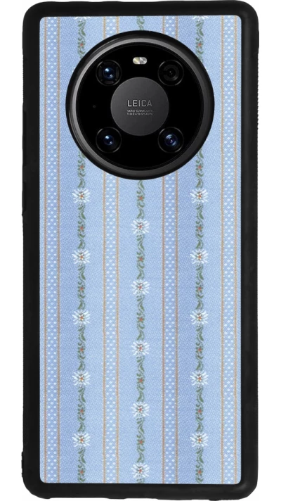 Huawei Mate 40 Pro Case Hülle - Silikon schwarz Edelweiss