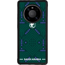 Coque Huawei Mate 40 Pro - Silicone rigide noir Maillot de football Arabie saoudite 2026 personnalisable
