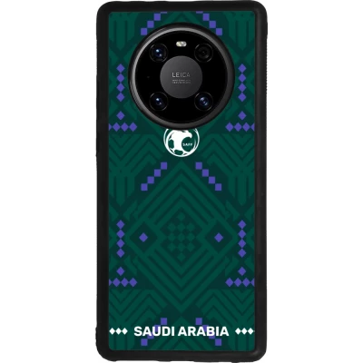 Huawei Mate 40 Pro Case Hülle - Silikon schwarz Saudi Arabien 2026 personalisierbares Fussballtrikot