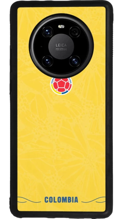 Huawei Mate 40 Pro Case Hülle - Silikon schwarz Kolumbien 2026 personalisierbares Fussballtrikot