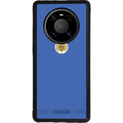 Huawei Mate 40 Pro Case Hülle - Silikon schwarz Curaçao 2026 personalisierbares Fussballtrikot