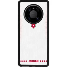 Huawei Mate 40 Pro Case Hülle - Silikon schwarz Jordanien 2026 personalisierbares Fussballtrikot