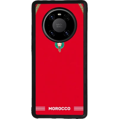 Coque Huawei Mate 40 Pro - Silicone rigide noir Maillot de football Maroc 2026 personnalisable
