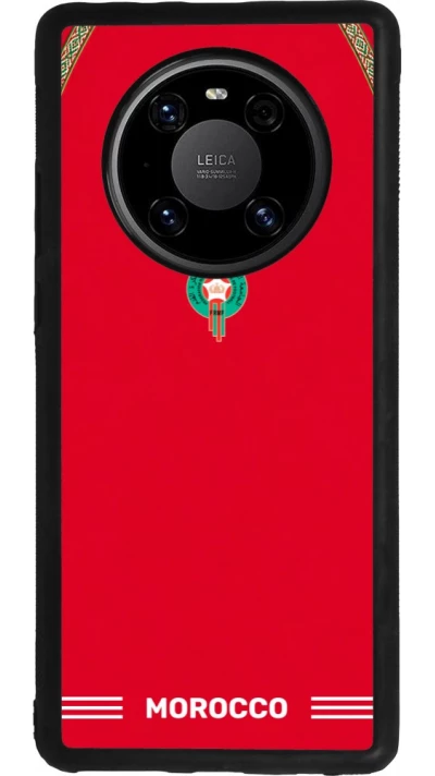 Huawei Mate 40 Pro Case Hülle - Silikon schwarz Marokko 2026 personalisierbares Fussballtrikot